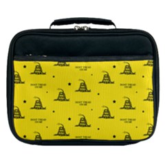 Gadsden Flag Don t Tread On Me Yellow And Black Pattern With American Stars Lunch Bag