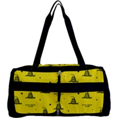 Gadsden Flag Don t Tread On Me Yellow And Black Pattern With American Stars Multi Function Bag by snek