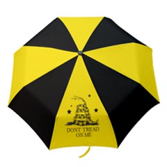 Gadsden Flag Don t Tread On Me Yellow And Black Pattern With American Stars Folding Umbrellas