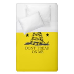 Gadsden Flag Don t Tread On Me Yellow And Black Pattern With American Stars Duvet Cover (single Size)