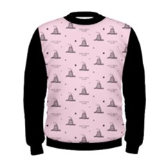 Gadsden Flag Standard Color Pink Gadsden Flag Pattern3 Stars K Gadsden Flag Pattern3 Black Background Men s Sweatshirt