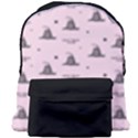 Gadsden Flag Don t tread on me Light Pink and Black Pattern with american stars Giant Full Print Backpack View1