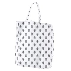 Funny Clown Sketchy Drawing Pattern Giant Grocery Tote by dflcprintsclothing