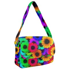 Colorful Sunflowers                                                   Courier Bag by LalyLauraFLM