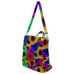 Colorful Sunflowers                                                Crossbody Backpack by LalyLauraFLM