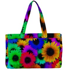 Colorful Sunflowers                                                Canvas Work Bag by LalyLauraFLM