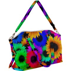 Colorful Sunflowers                                                Canvas Crossbody Bag by LalyLauraFLM