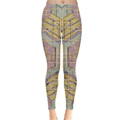 Temple Of Wood With A Touch Of Japan Leggings  by pepitasart