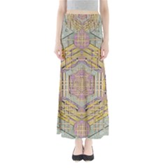 Temple Of Wood With A Touch Of Japan Full Length Maxi Skirt by pepitasart