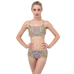 Temple Of Wood With A Touch Of Japan Layered Top Bikini Set by pepitasart