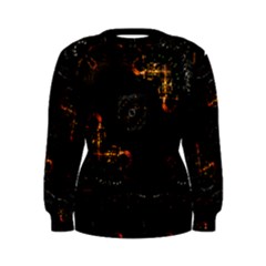 Abstract Animated Ornament Background Fractal Art Women s Sweatshirt