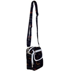 Abstract Animated Ornament Background Fractal Art Shoulder Strap Belt Bag