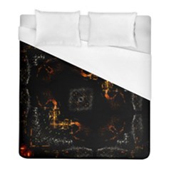 Abstract Animated Ornament Background Fractal Art Duvet Cover (Full/ Double Size)