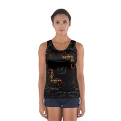 Abstract Animated Ornament Background Fractal Art Sport Tank Top 