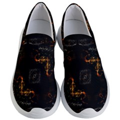 Abstract Animated Ornament Background Fractal Art Women s Lightweight Slip Ons