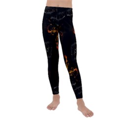 Abstract Animated Ornament Background Fractal Art Kids  Lightweight Velour Leggings