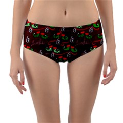 Elves jingle Reversible Mid-Waist Bikini Bottoms