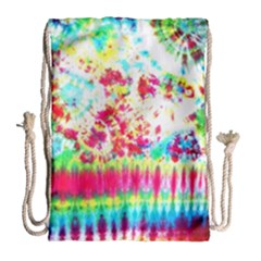 Pattern Decorated Schoolbus Tie Dye Drawstring Bag (large) by Amaryn4rt