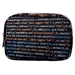 Close Up Code Coding Computer Make Up Pouch (small) by Amaryn4rt