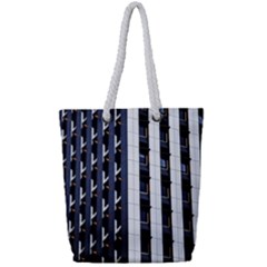 Architecture Building Pattern Full Print Rope Handle Tote (small) by Amaryn4rt