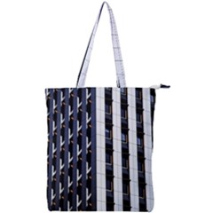 Architecture Building Pattern Double Zip Up Tote Bag by Amaryn4rt