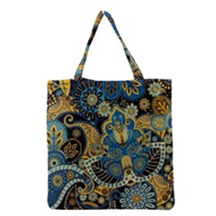 Retro Ethnic Background Pattern Vector Grocery Tote Bag by Amaryn4rt