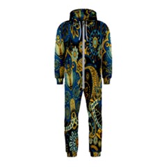 Retro Ethnic Background Pattern Vector Hooded Jumpsuit (kids)