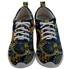 Retro Ethnic Background Pattern Vector Mens Athletic Shoes by Amaryn4rt