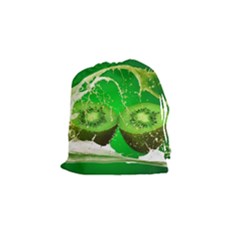 Kiwi Fruit Vitamins Healthy Cut Drawstring Pouch (Small)