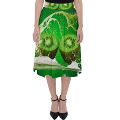 Kiwi Fruit Vitamins Healthy Cut Classic Midi Skirt