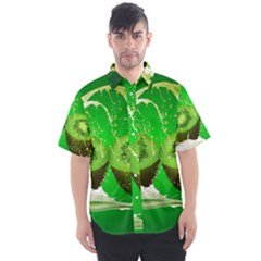 Kiwi Fruit Vitamins Healthy Cut Men s Short Sleeve Shirt