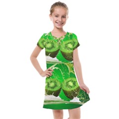 Kiwi Fruit Vitamins Healthy Cut Kids  Cross Web Dress