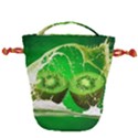 Kiwi Fruit Vitamins Healthy Cut Drawstring Bucket Bag View2