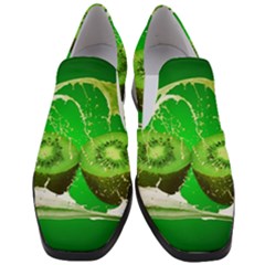 Kiwi Fruit Vitamins Healthy Cut Women Slip On Heel Loafers