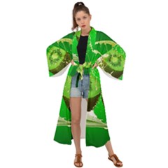 Kiwi Fruit Vitamins Healthy Cut Maxi Kimono