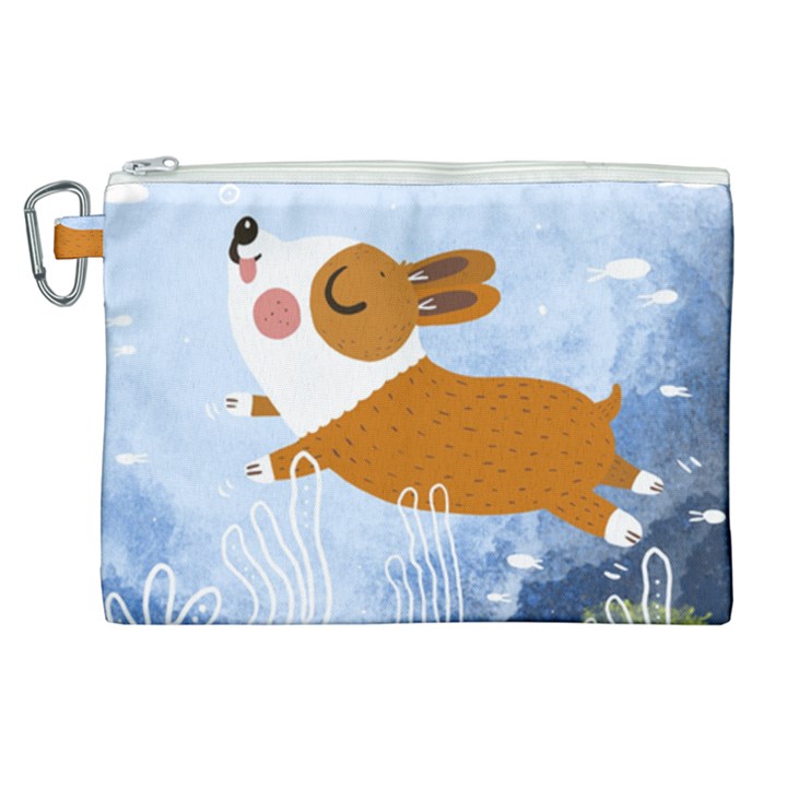 Underwaterdog Canvas Cosmetic Bag (XL)