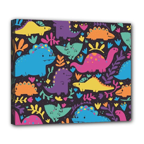 Dino Cute Deluxe Canvas 24  X 20  (stretched) by Mjdaluz