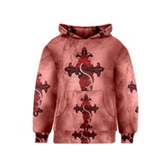 Awesome Chinese Dragon Kids  Pullover Hoodie by FantasyWorld7