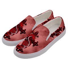 Awesome Chinese Dragon Men s Canvas Slip Ons by FantasyWorld7