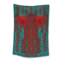 Lianas Of Roses In The Rain Forrest Small Tapestry by pepitasart