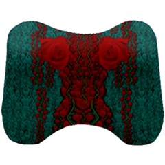Lianas Of Roses In The Rain Forrest Head Support Cushion by pepitasart