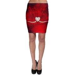 Love, Wonderful Elegant Heart Bodycon Skirt