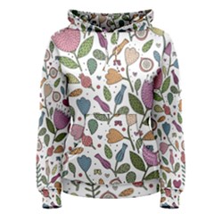 Floral Pattern Women s Pullover Hoodie by Valentinaart