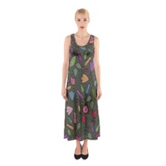 Floral pattern Sleeveless Maxi Dress