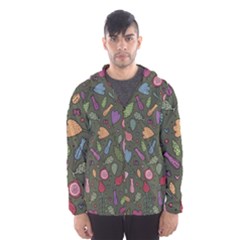 Floral pattern Men s Hooded Windbreaker