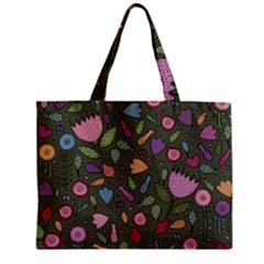 Floral pattern Zipper Mini Tote Bag