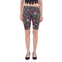 Floral pattern Yoga Cropped Leggings