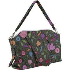 Floral pattern Canvas Crossbody Bag