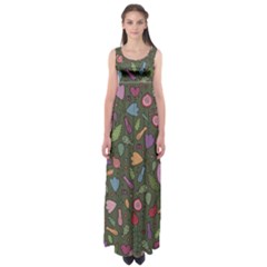 Floral pattern Empire Waist Maxi Dress