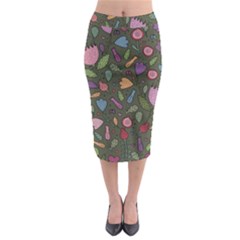 Floral pattern Midi Pencil Skirt